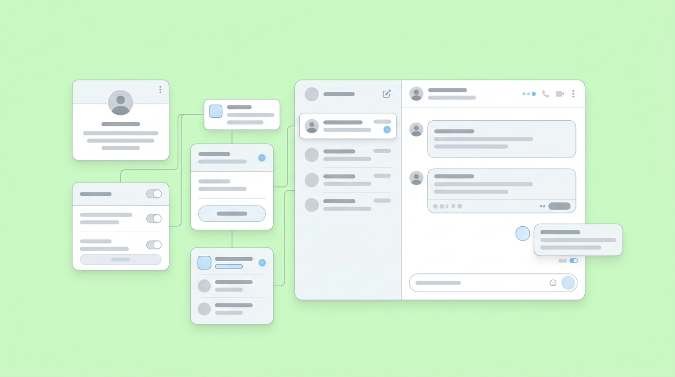 Schematic diagram detailing an interactive prototyping workflow from text specification to visual wireframes.