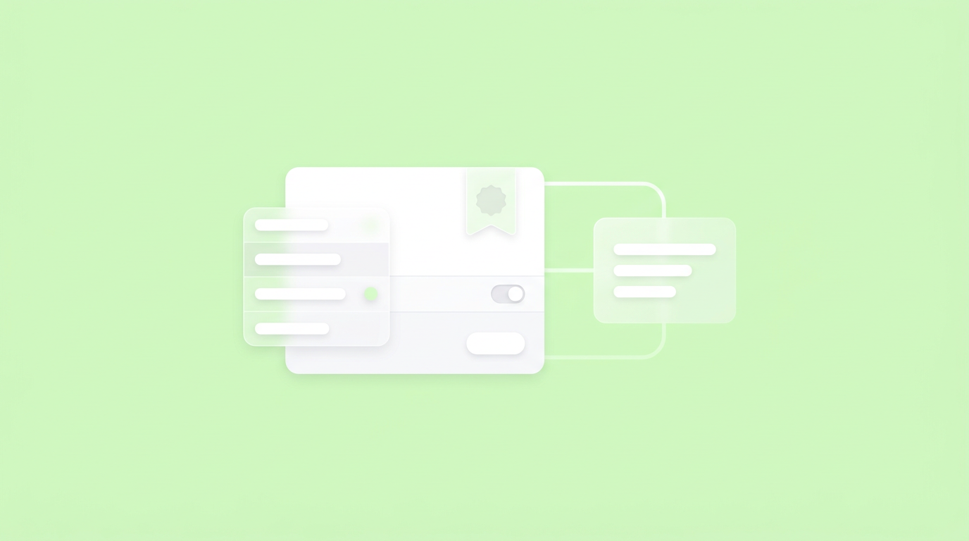 Abstract geometric representation of startup product development workflows joining together.