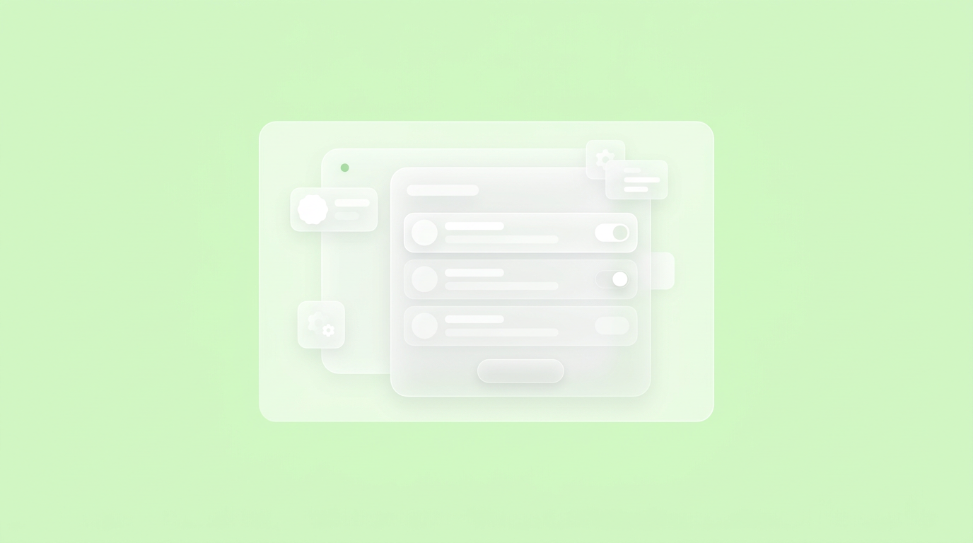 Abstract geometric rendering of translucent shapes processing glowing spheres, symbolizing AI prototype data flow.