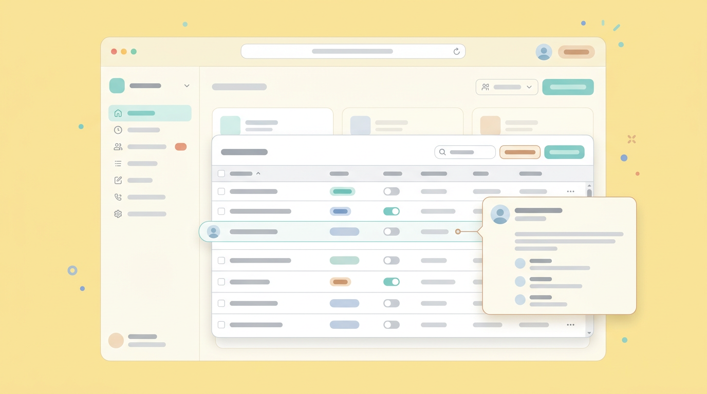 A mock-up of a shared browser-based workspace where reviewers leave feedback directly on interactive prototype elements.