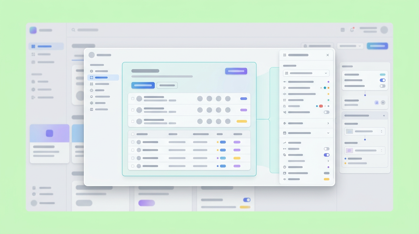 Directly embedding business logic constraints into the interactive elements of a user flow.