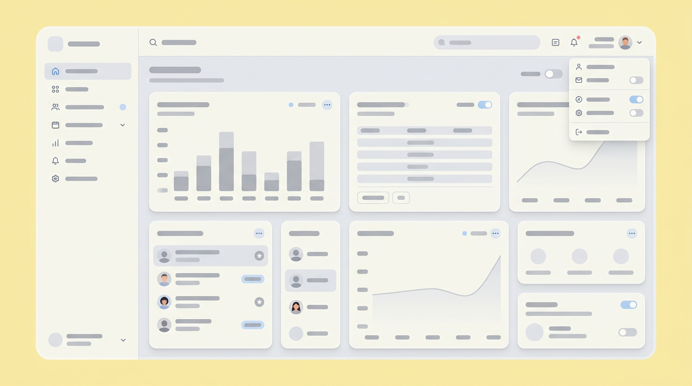An interface mockup showing text prompts generating an interactive product prototype.