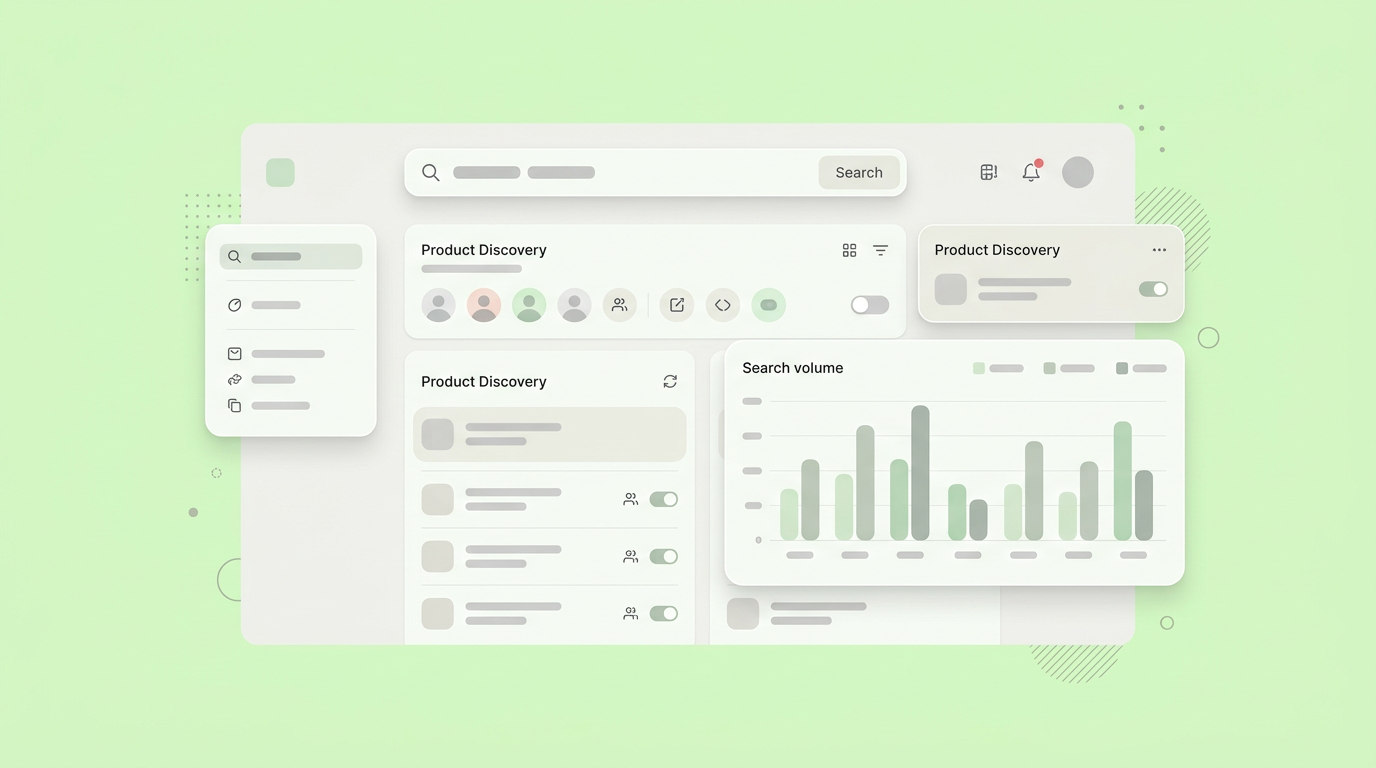 A kanban board merged with social sentiment graphs.