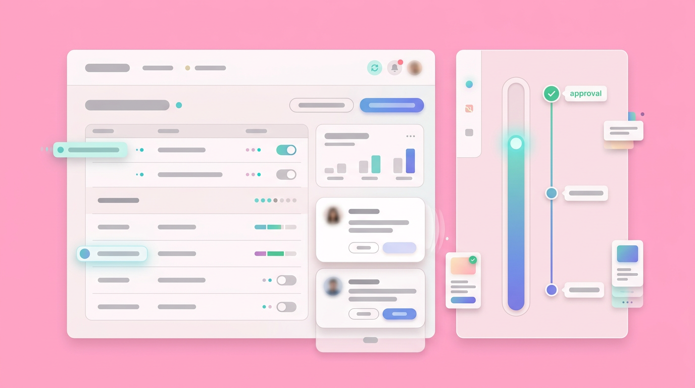 UI mockup of a product manager sharing an interactive prototype to gather live stakeholder feedback